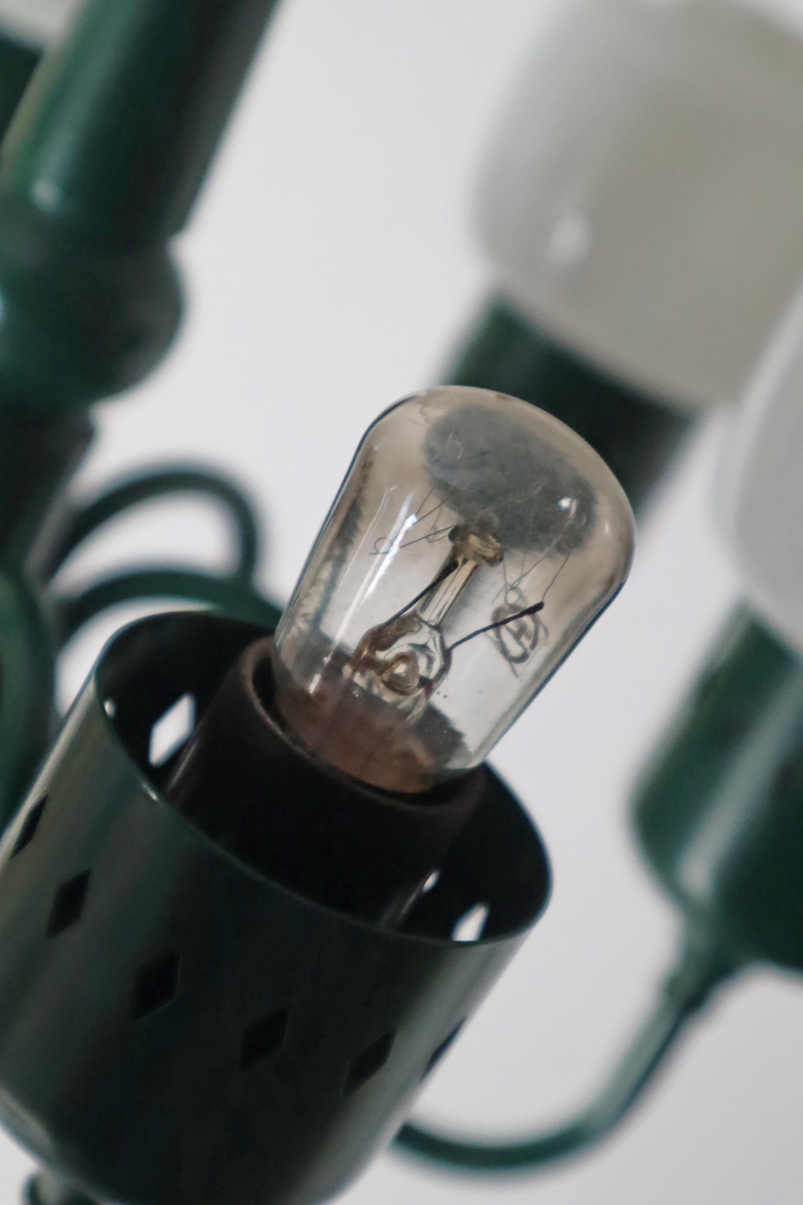 Lustre vert forêt de Hans-Agne Jakobsson Modèle 526 Suède 1970 en vente 1