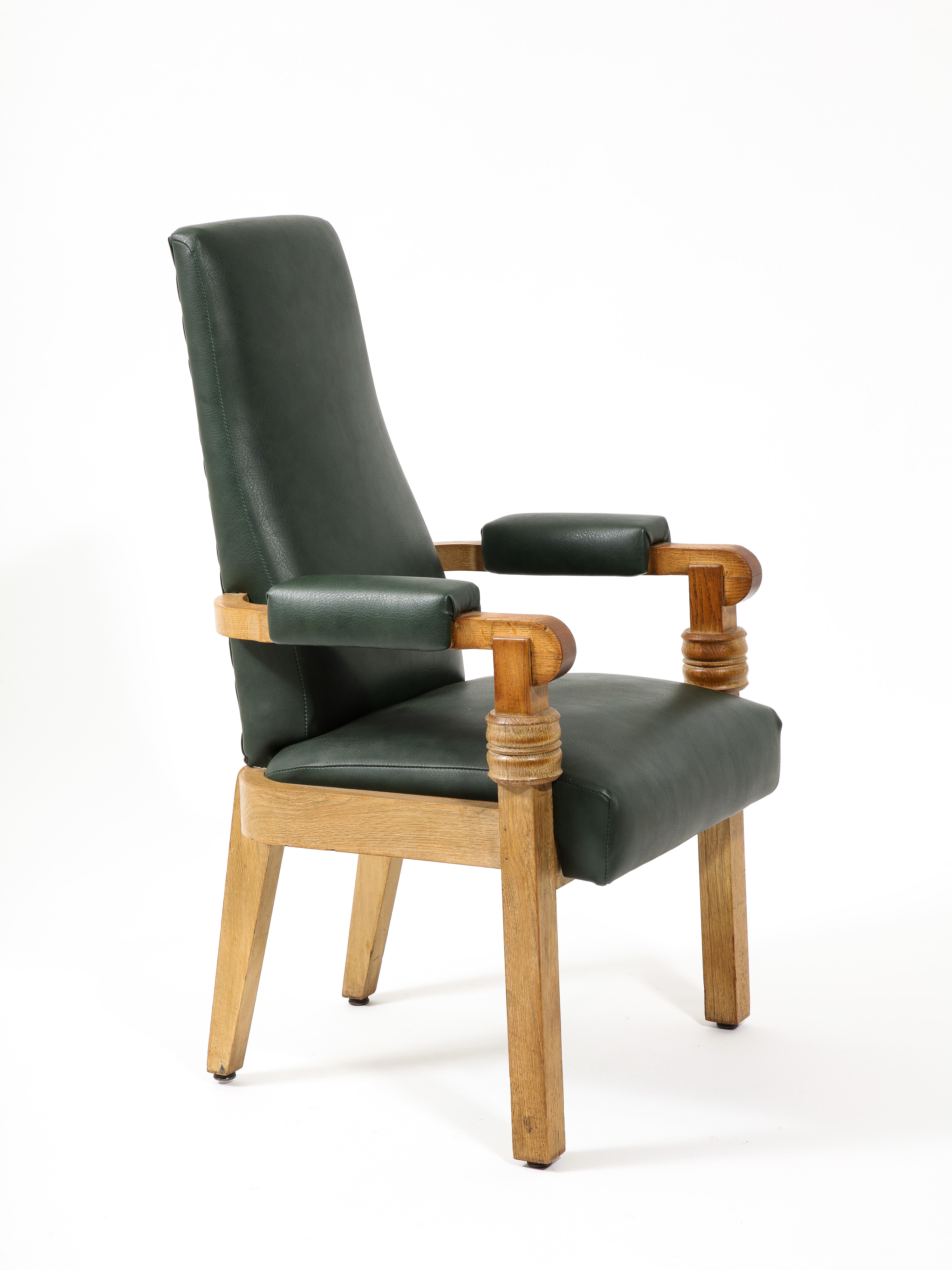 Chaise de capitaine Charles Dudouyt, France 1950s en vente 5