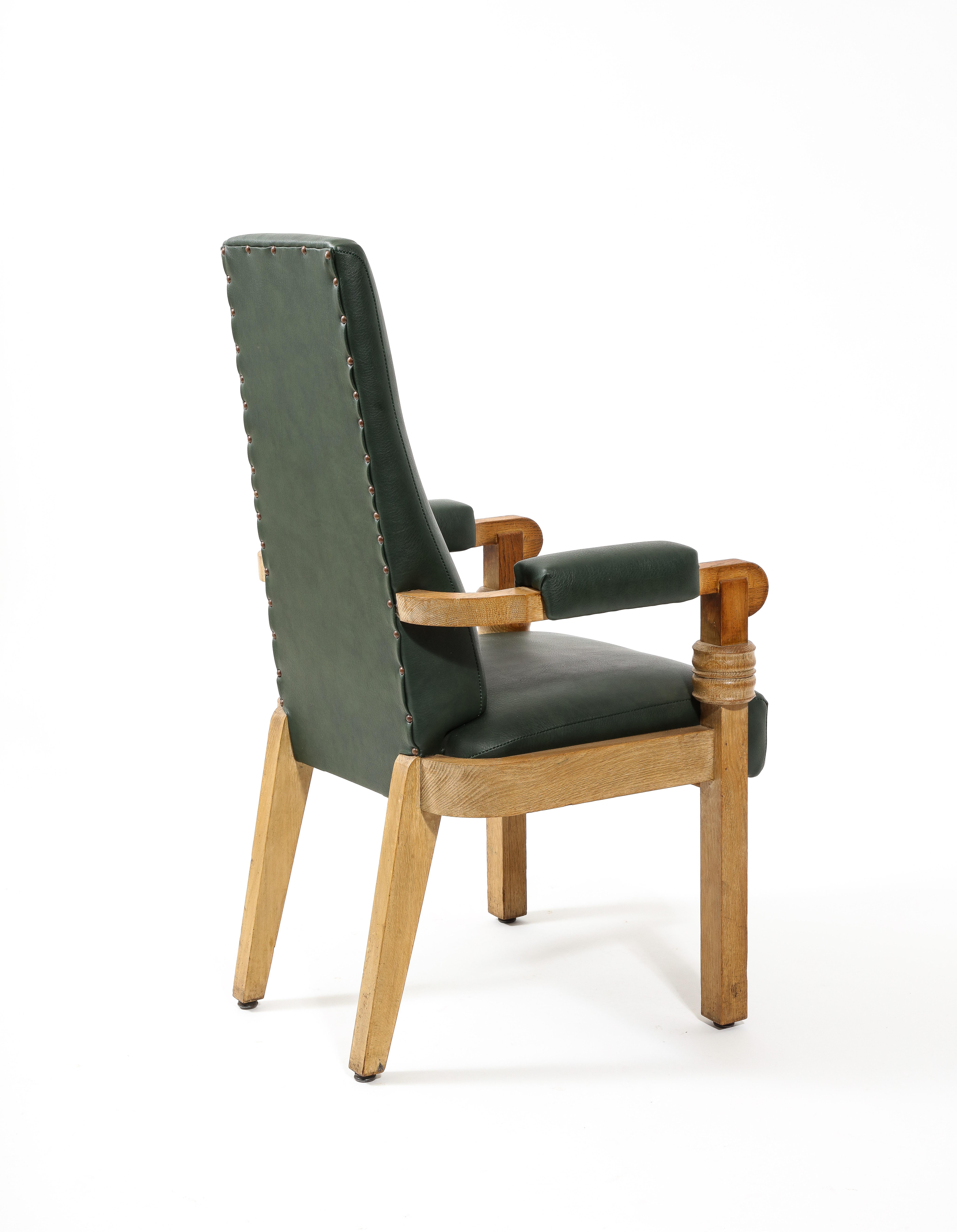 Chaise de capitaine Charles Dudouyt, France 1950s en vente 1