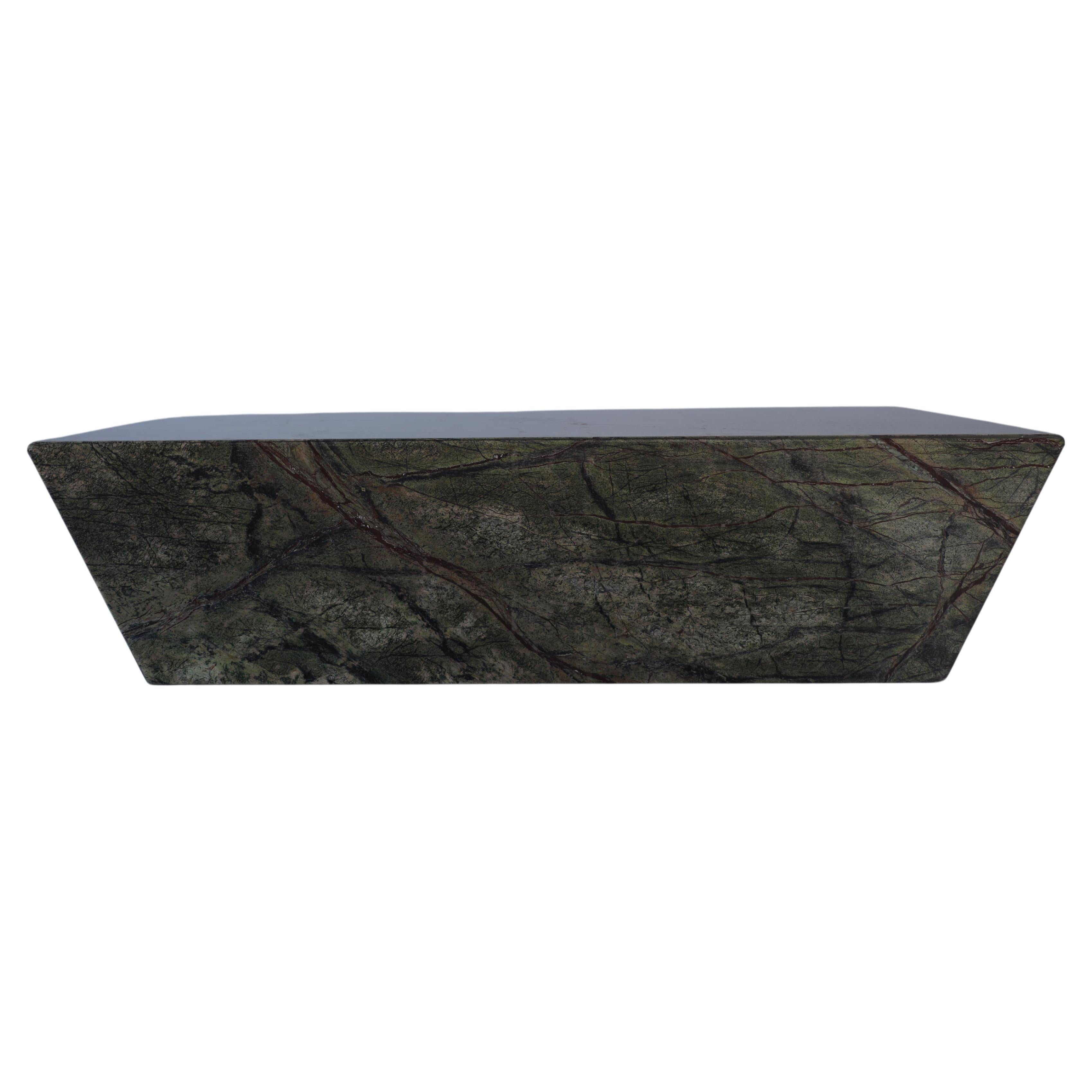 Immerse yourself in the rich beauty of nature with our Forest Green Marble Coffee Table, quarried in India. Handcrafted to perfection, this exquisite piece of furniture brings the serenity and grandeur of India's lush landscapes into your living