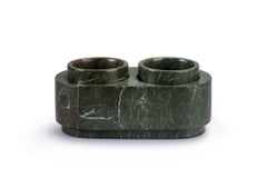 Forest Green Marble Salt & Pepper Container Set