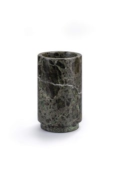 Forest Green Marble Utensil Holder