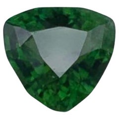 Forest Green Natural Tourmaline Ring Loose Gemstone 1.70 Ct Trillion Cut-Jewelry