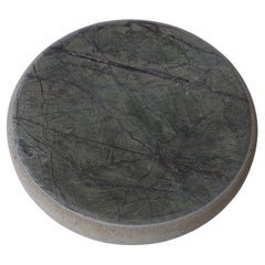 Forest Green Round Marble Coffee Table