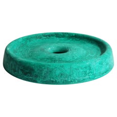 Forest Green Twirl Bowl by Lenny Stopp