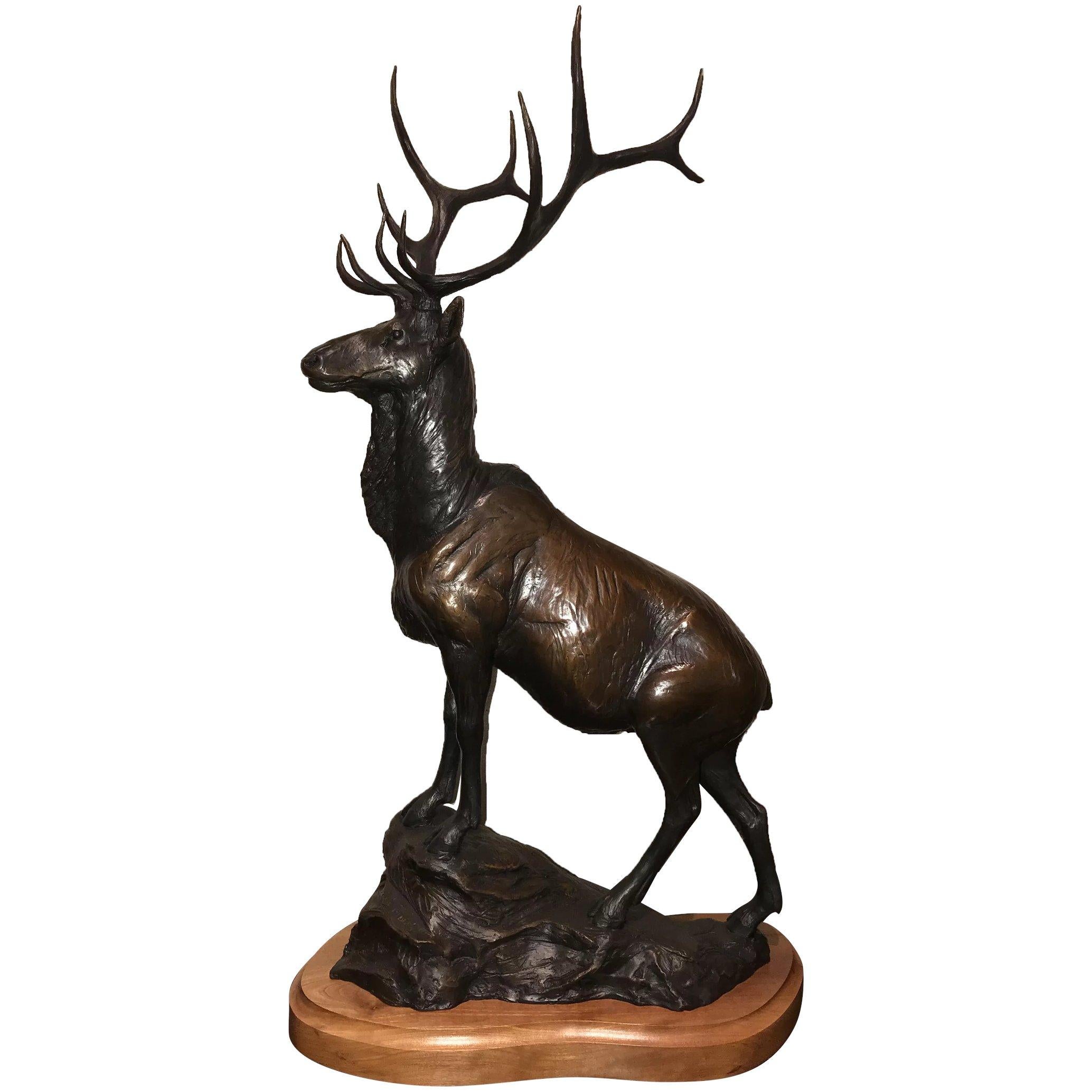 Elk Ridge - Sculpture by Forest Hart