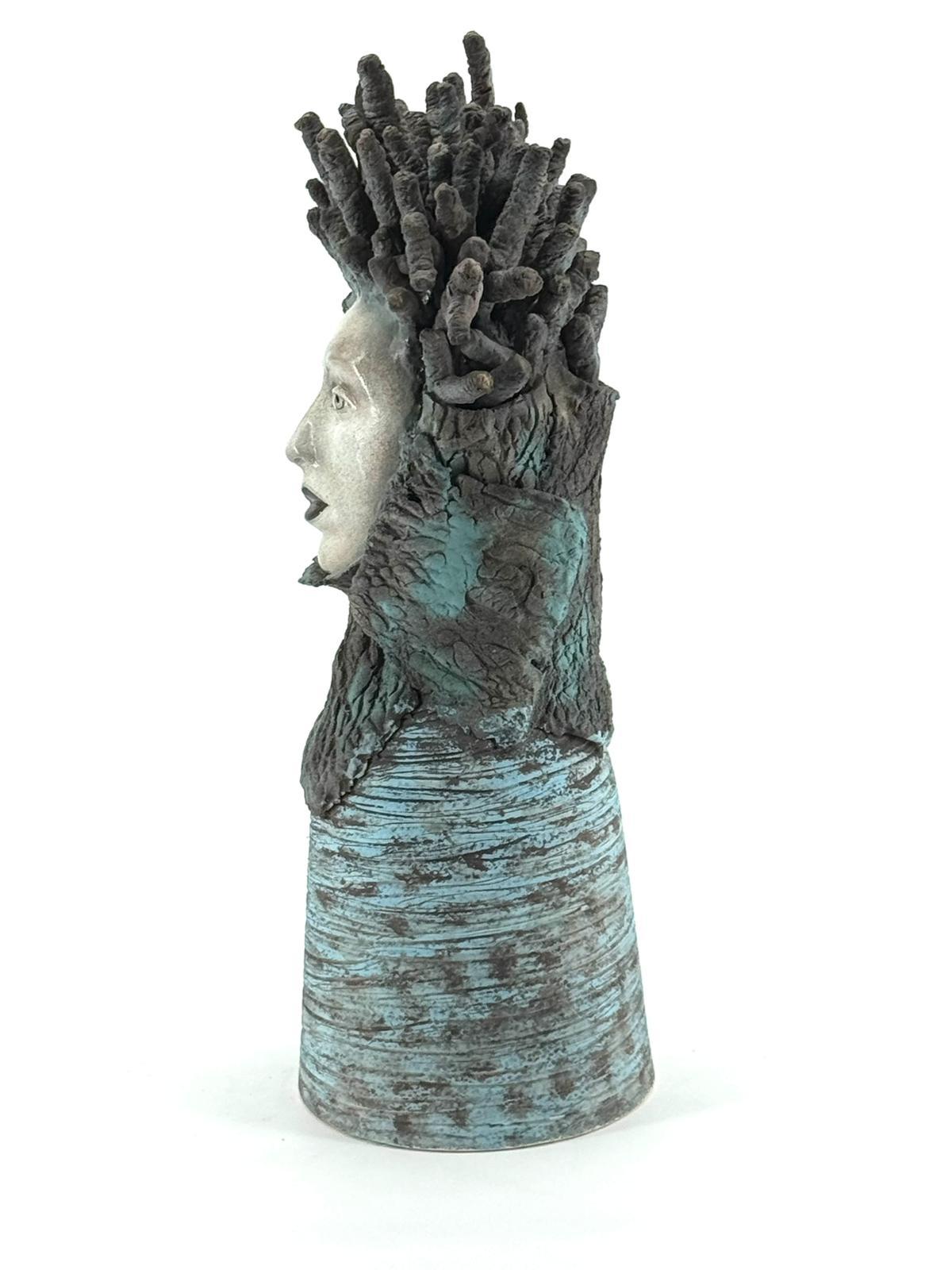 La Signora della Foresta. Un pezzo d'arte unico. Realizzato e dipinto a mano. Ceramica 2024 In condizioni Nuovo in vendita a San Miniato PI, IT