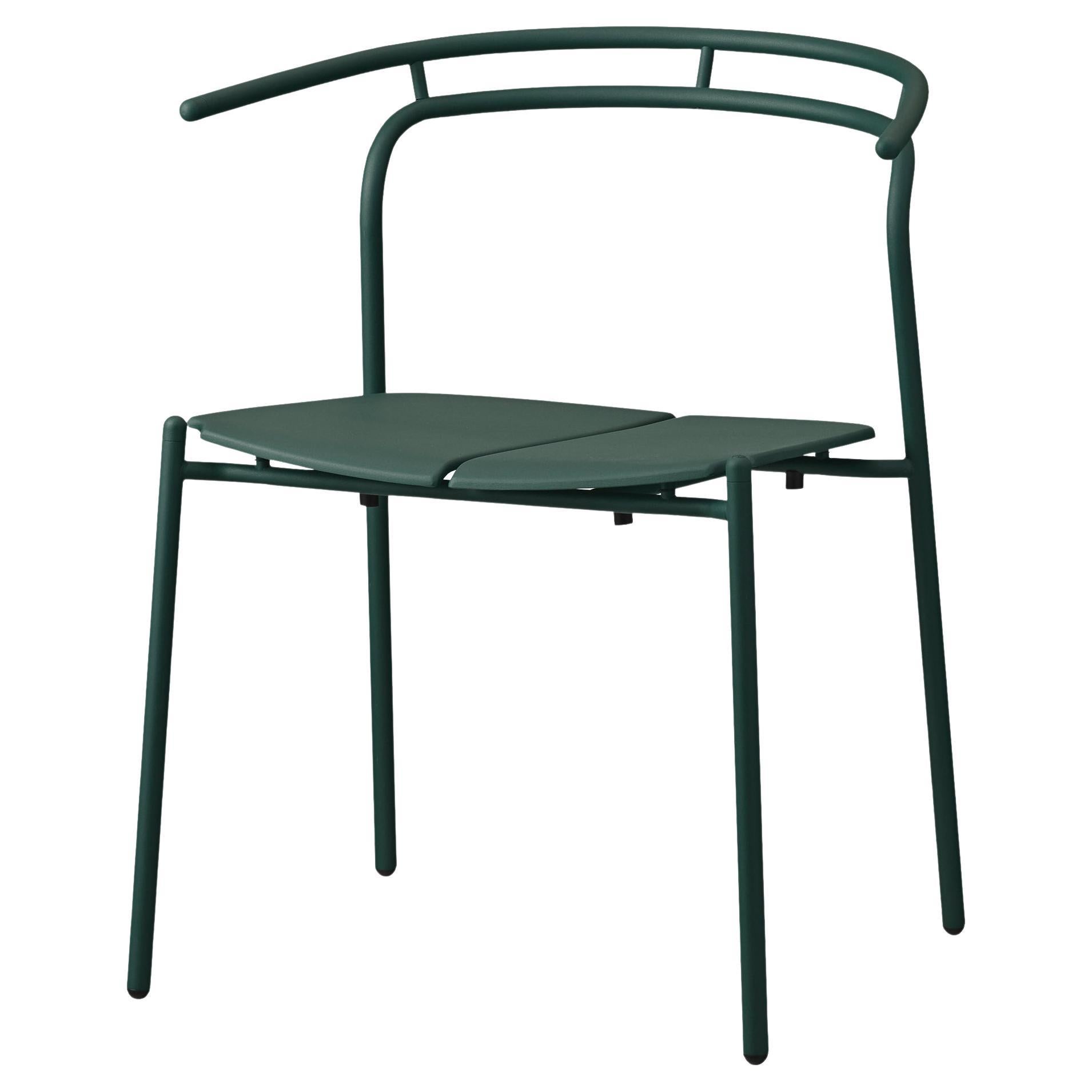Black Leather Minimalist Dining Chair For Sale at 1stDibs
