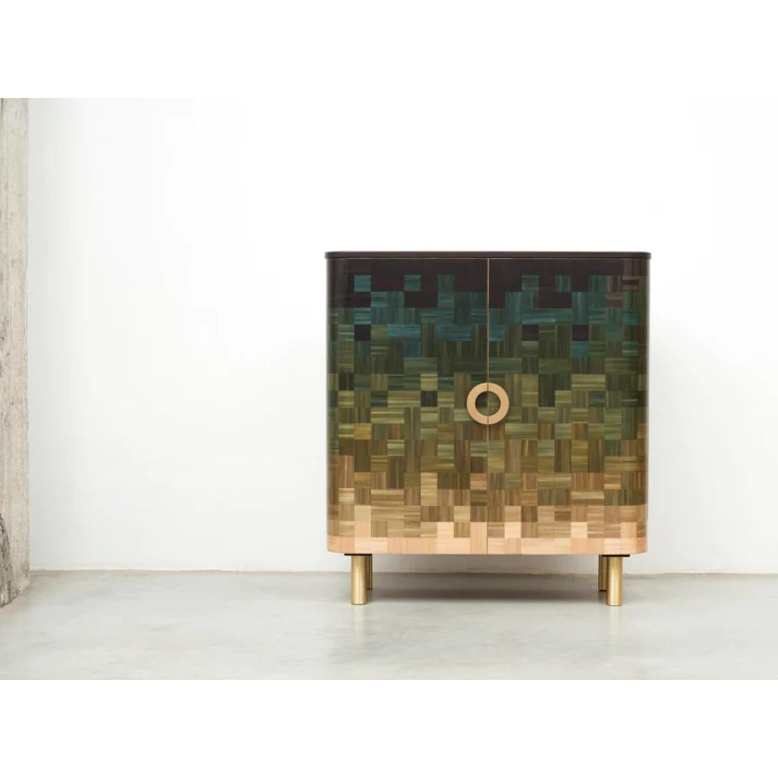 Brass Forest Natūra Cabinet by Ruda Studio For Sale