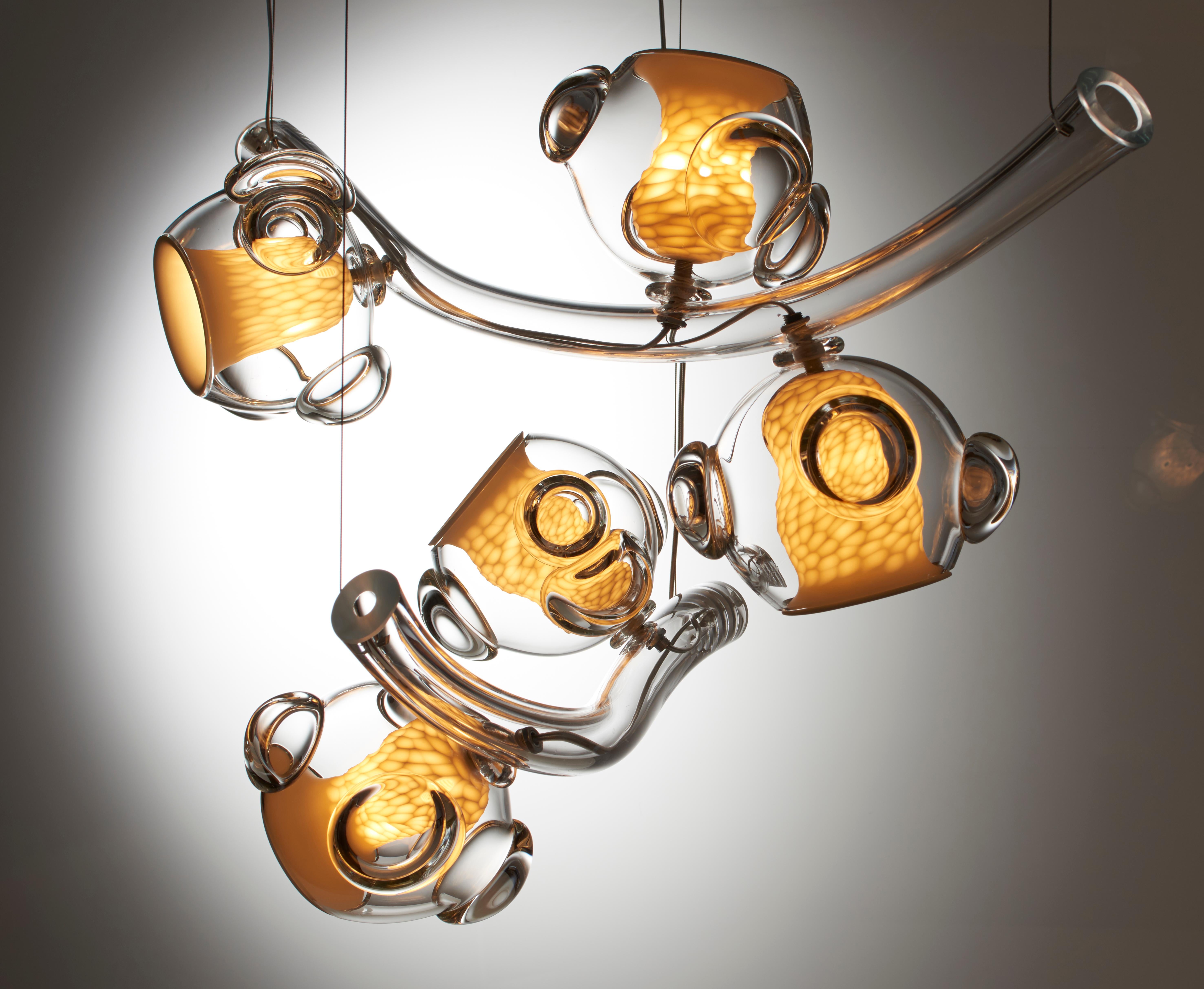 Post-Modern Forest of Light Chandelier by Vezzini & Chen