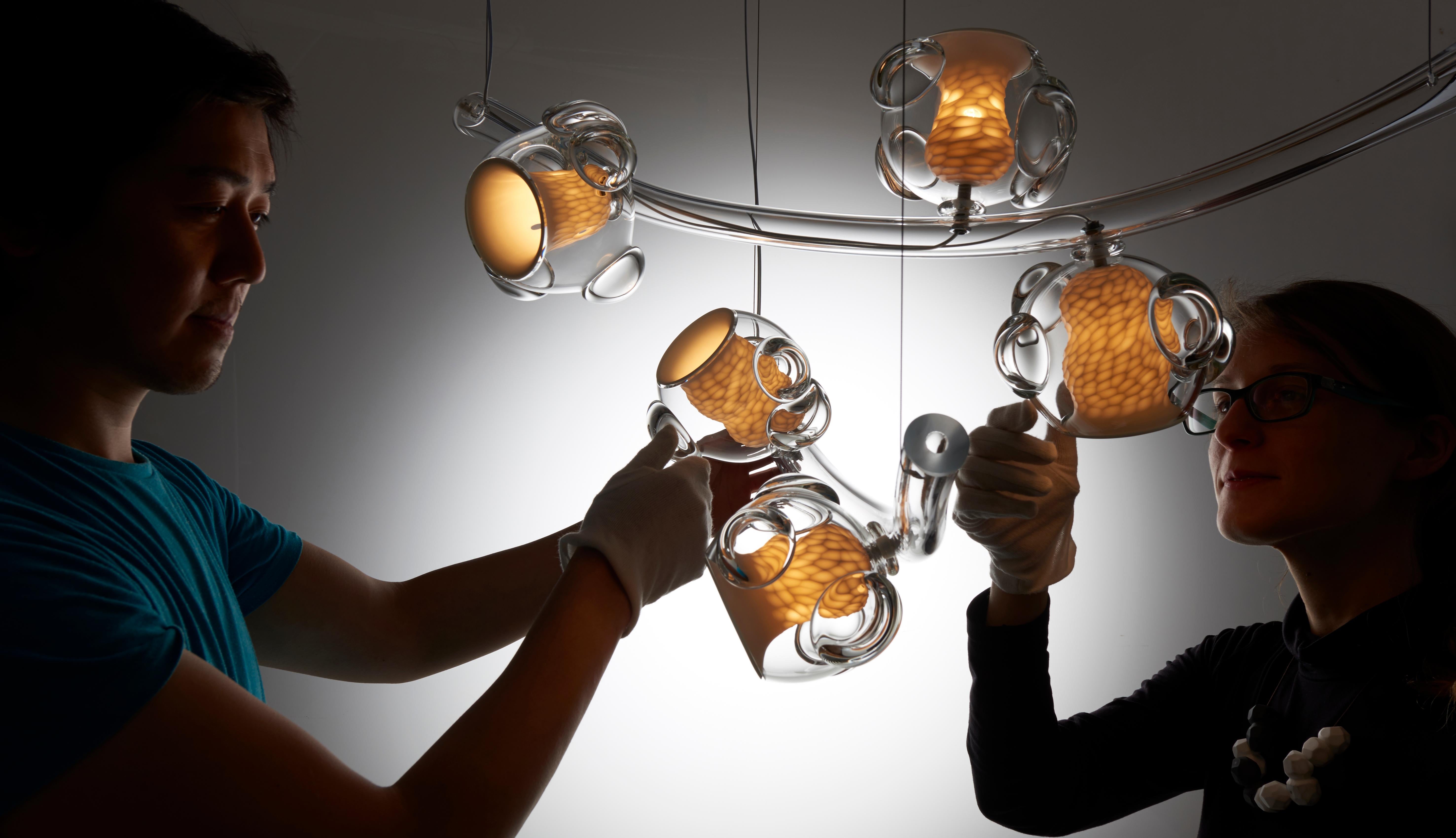 British Forest of Light Chandelier by Vezzini & Chen