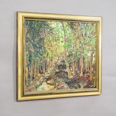Forest Path – Oil Painting by Alexander Michael, 1972