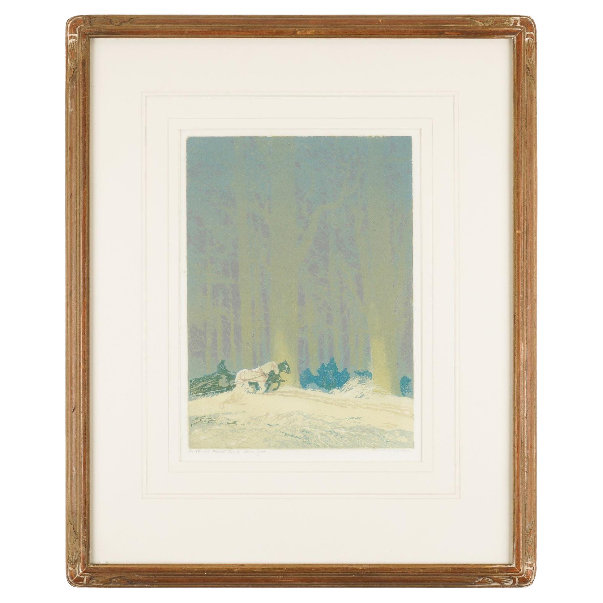 Forest Road by Ernest William Watson, 1920 For Sale