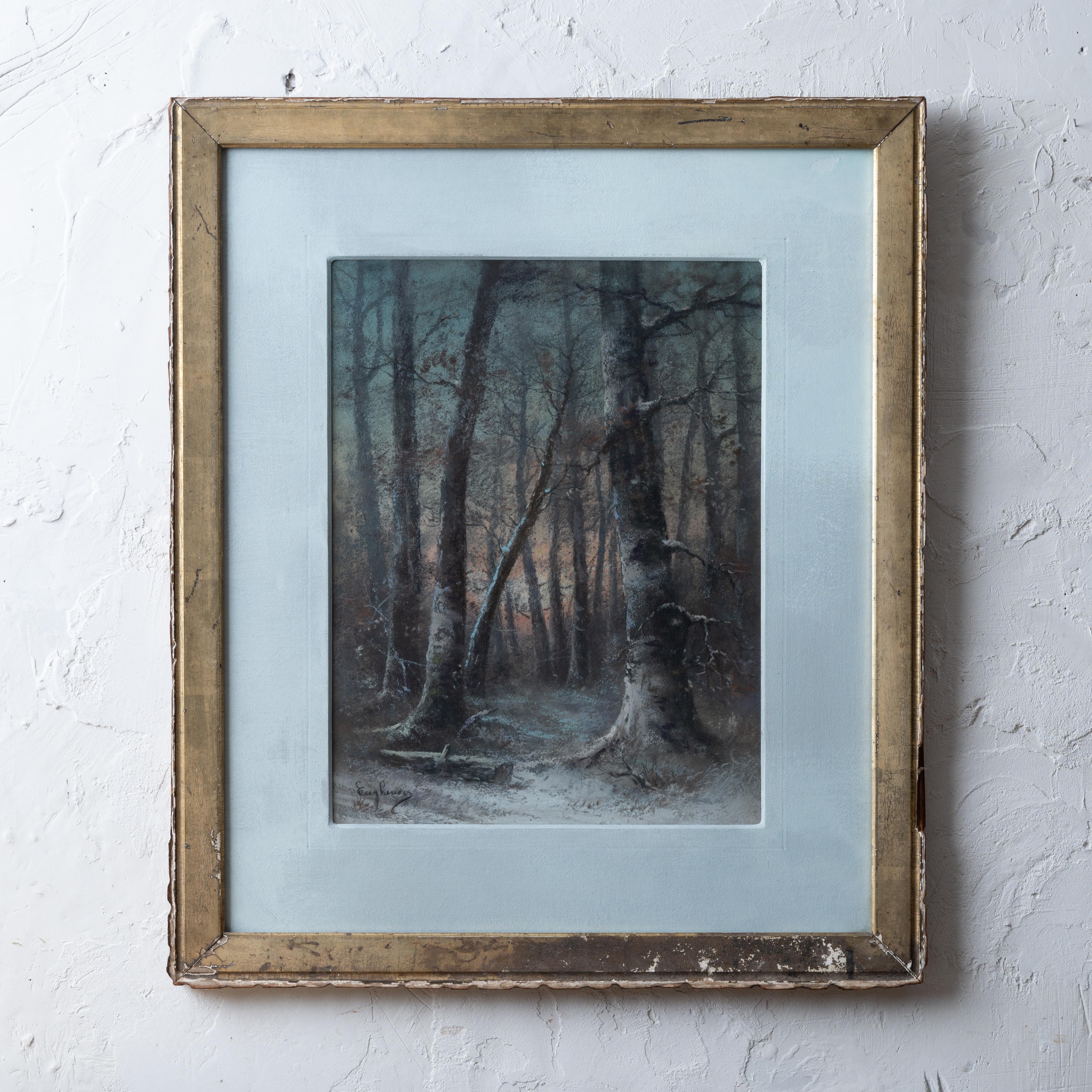 Scène de forêt, pastel sur papier, dernier quart du XIXe siècle.

Signé Eugene Lenoir.

Le pastel sera vendu non encadré. 

vue : 12 ¾ par 16 ¾ pouces




