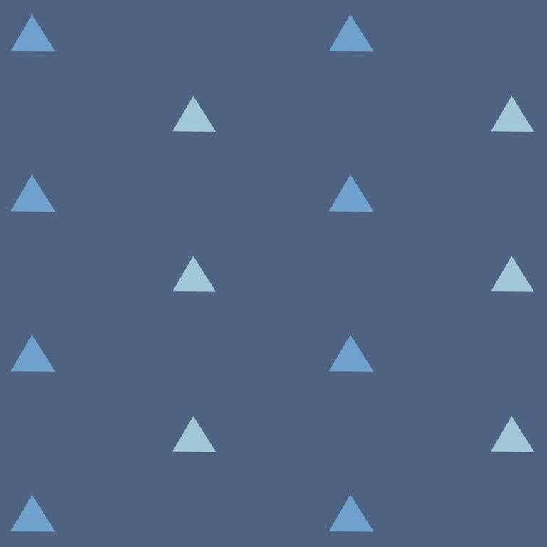 Forest Designer-Tapete in Mitternachtsblau „Wolken, Puder und Meeresblau“ (Moderne) im Angebot