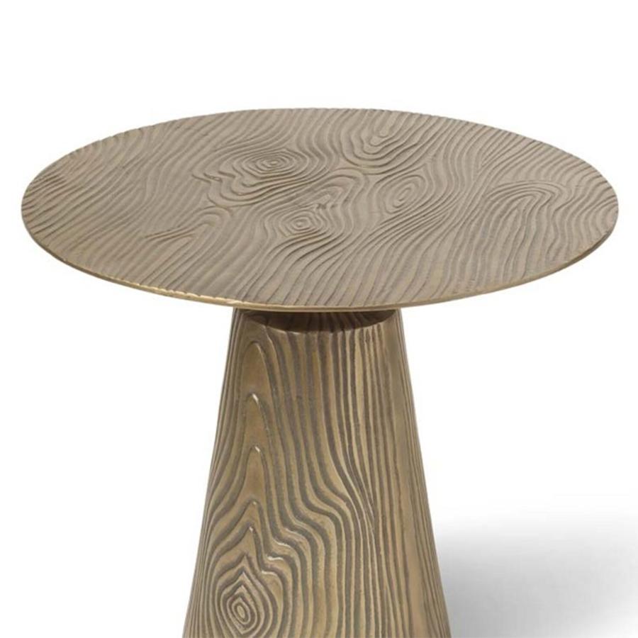Carved Forest Side Table For Sale