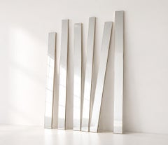 Forest Silver Median Modular Wall Mirror by GTG Design Couture
