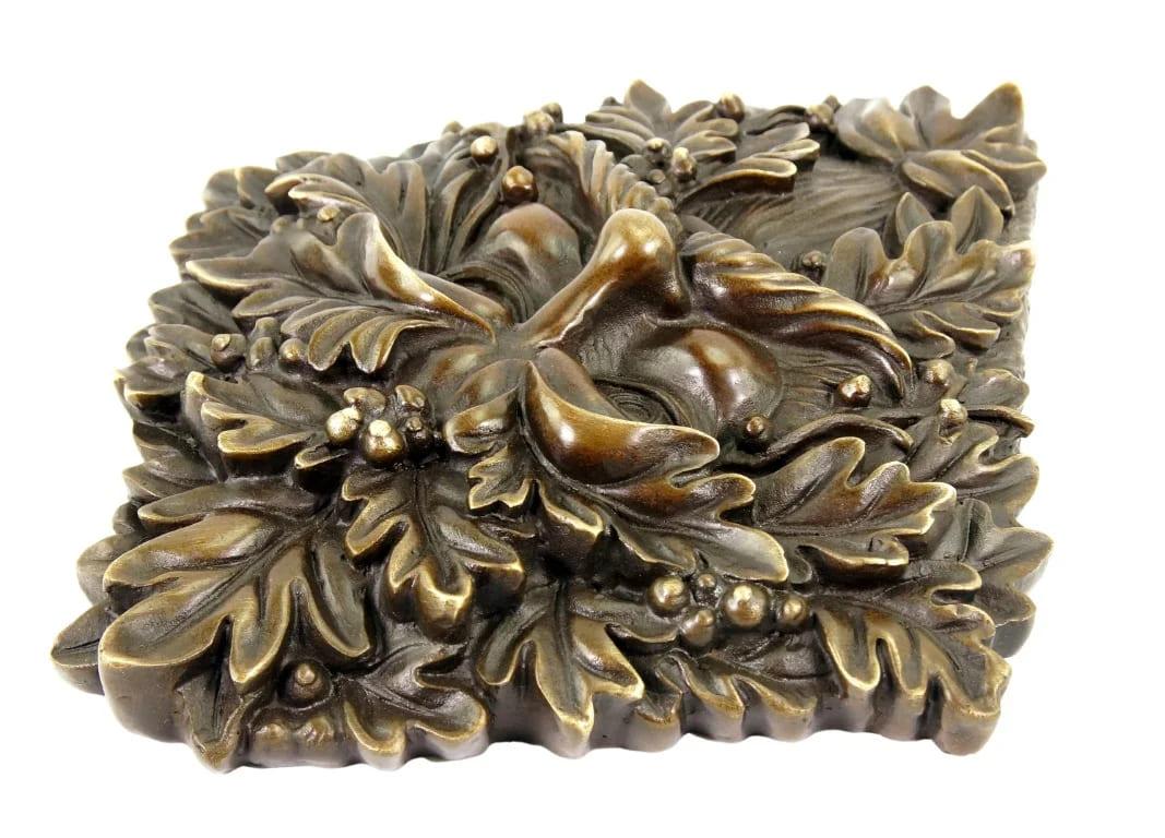 French Forest Spirit – Bronze Wall Relief – Tree Spirit For Sale