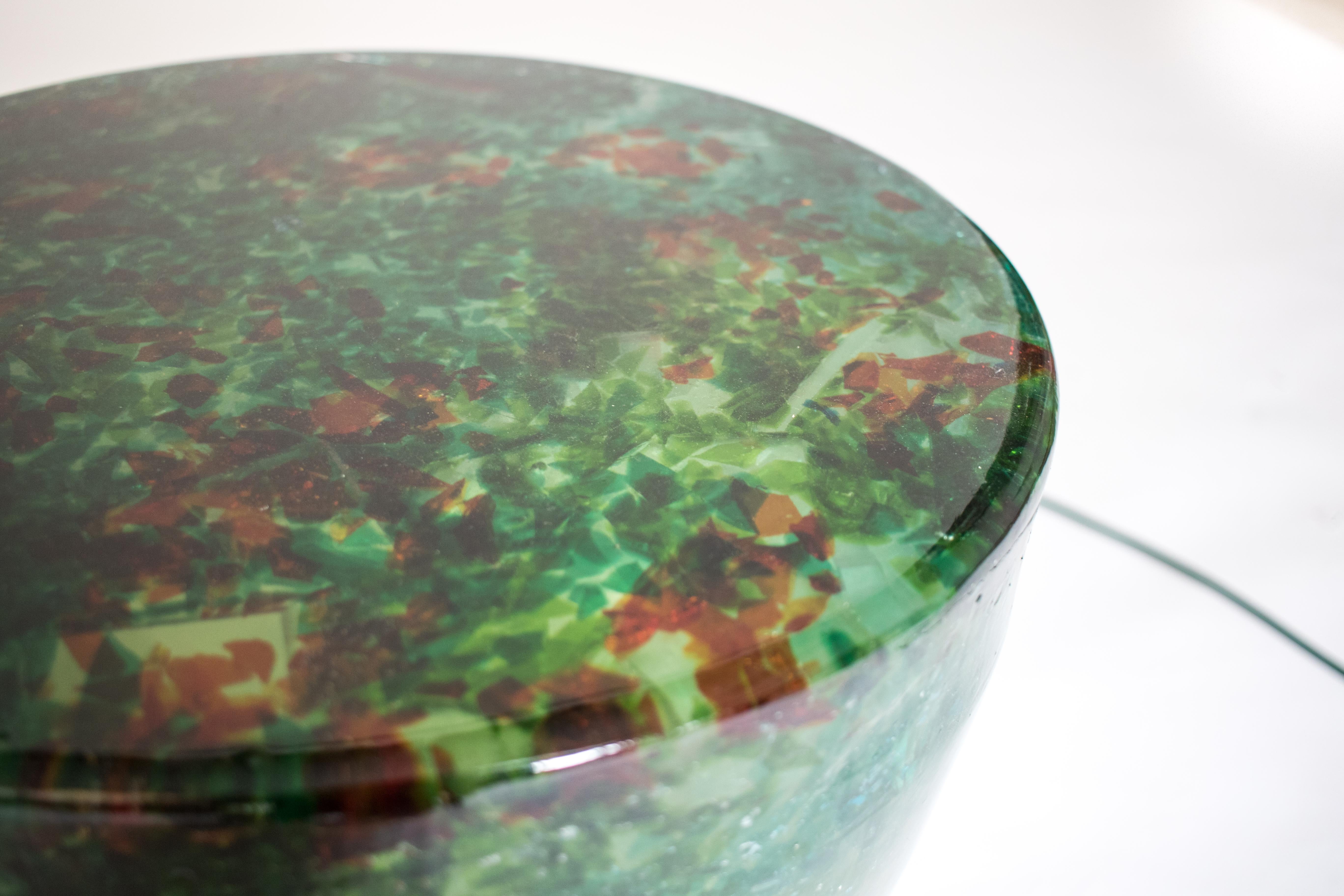 Verre Table d'appoint Murano Forest & Sunset par Hillsideout en vente