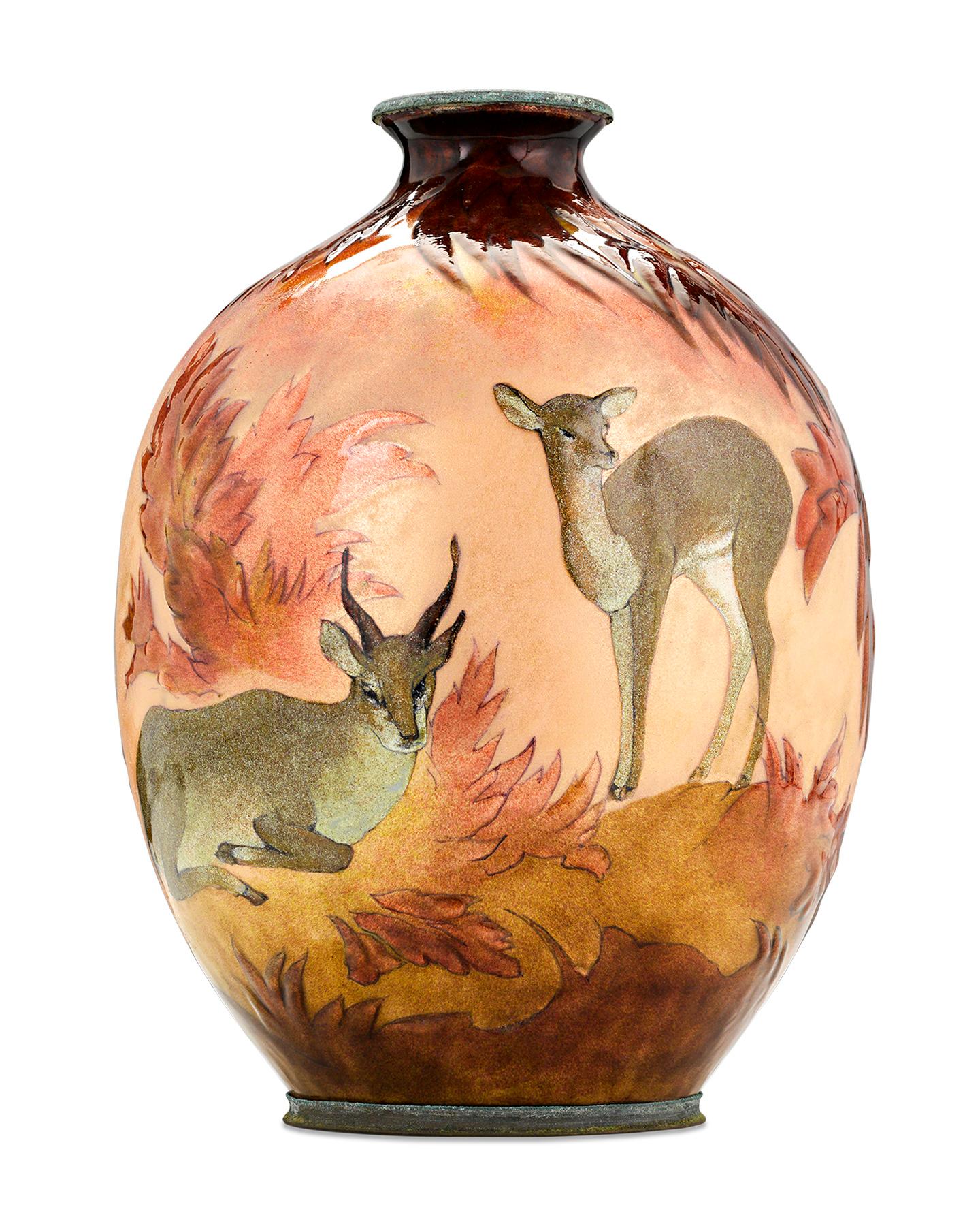 French Forest Vase by Camille Fauré