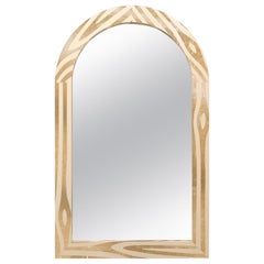 Specchio da parete Forest con intarsio in ottone di MARCANTONIO