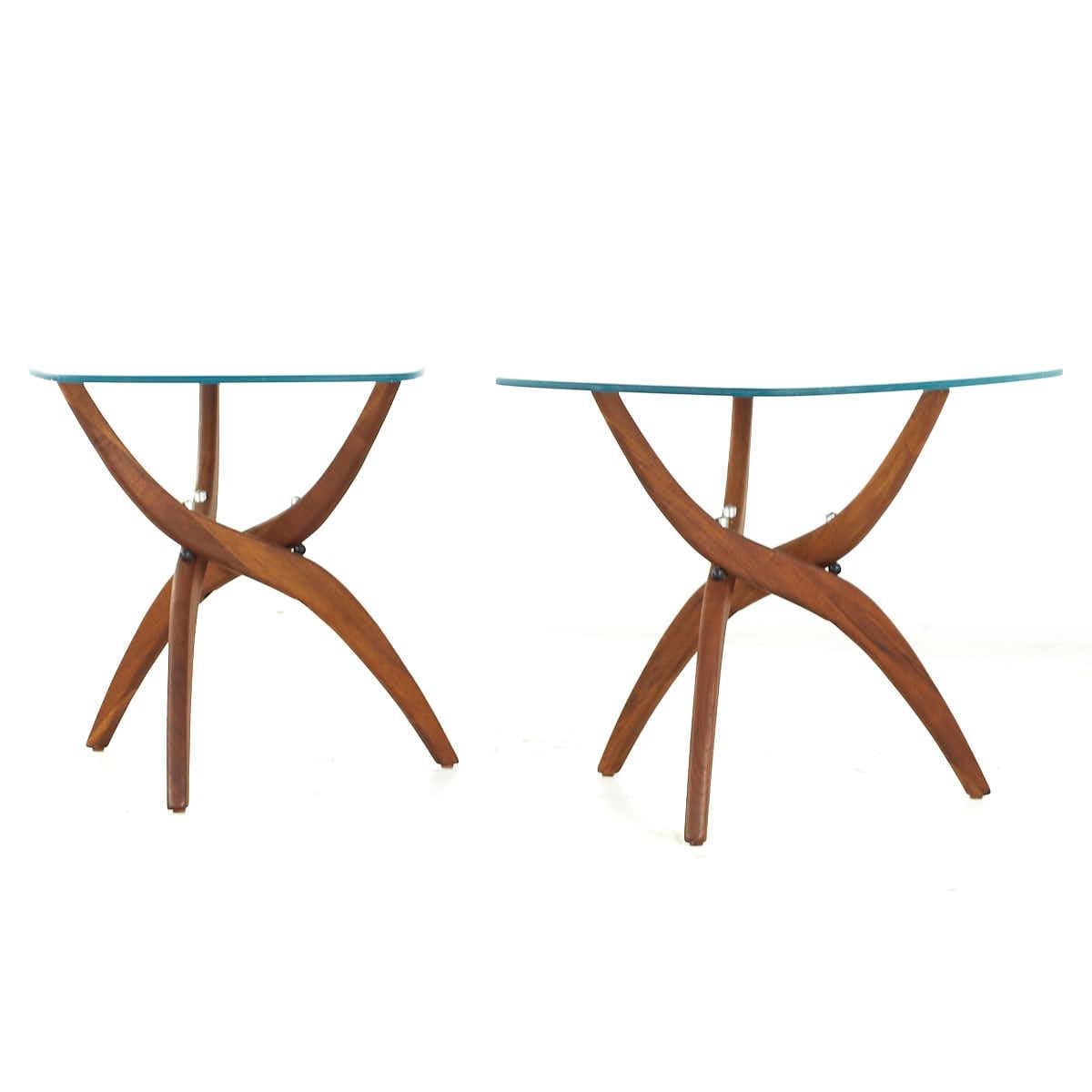 Mid-Century Modern Forest Wilson Mid Century Walnut Side Tables – Pair For Sale