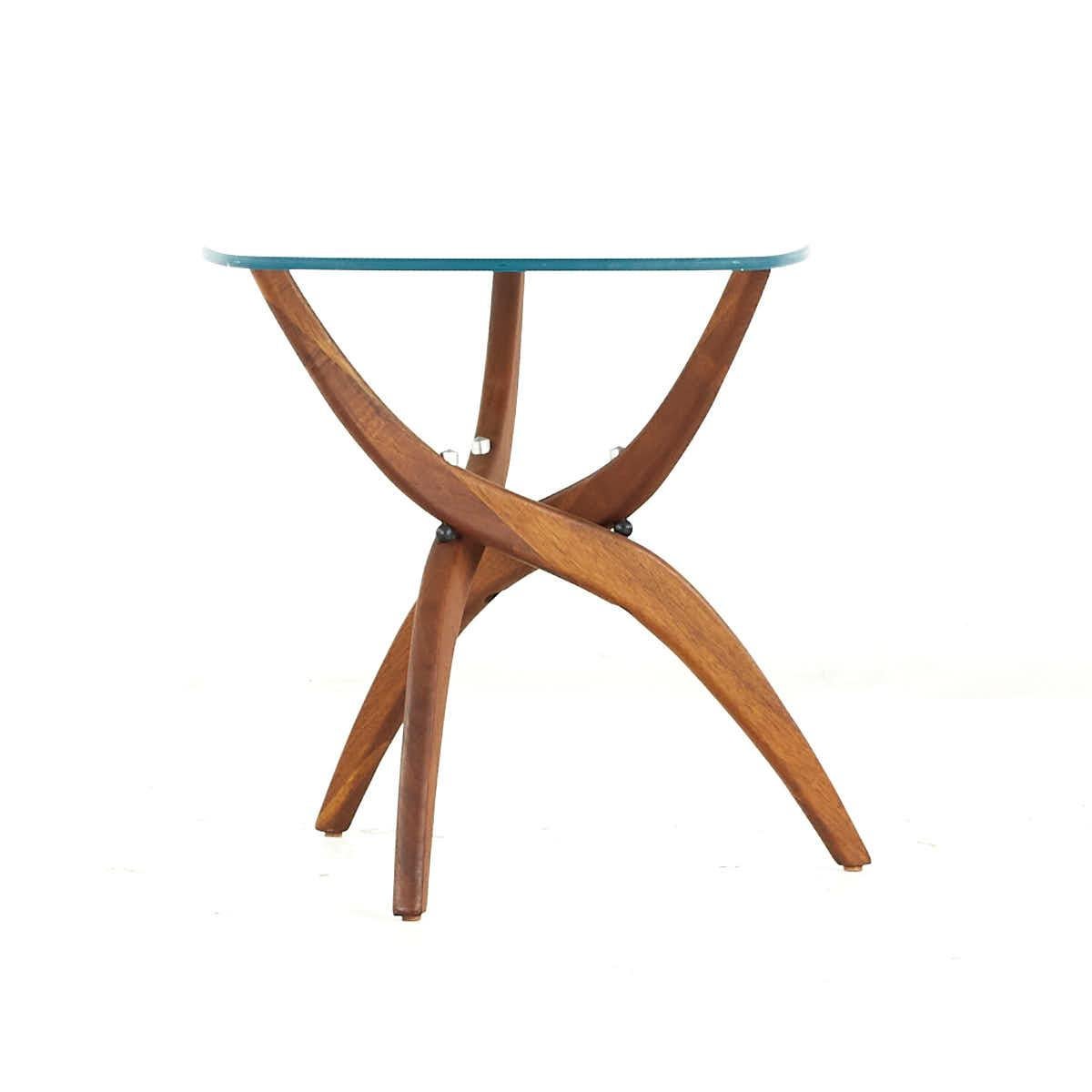 American Forest Wilson Mid Century Walnut Side Tables – Pair For Sale