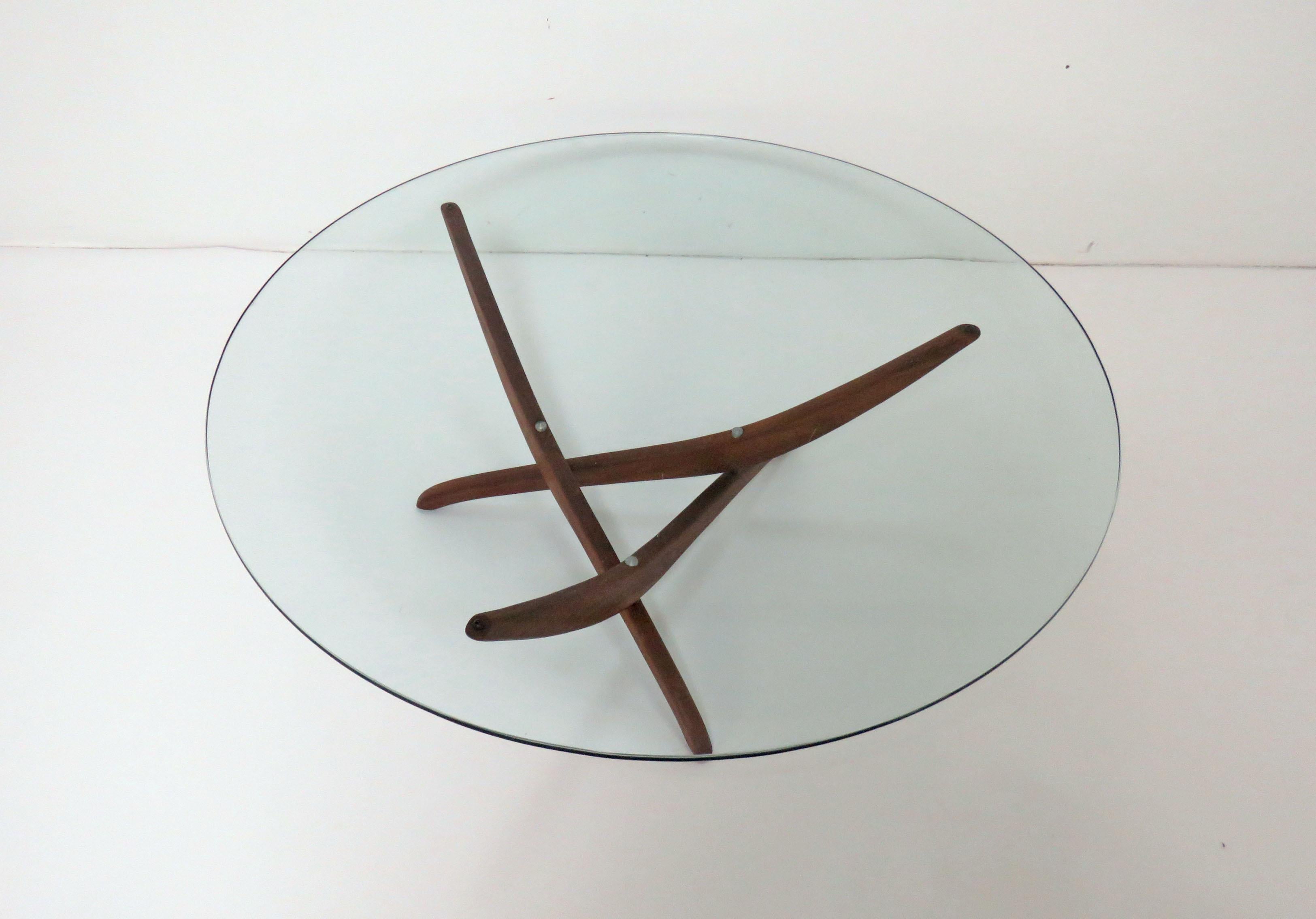 American Forest Wilson Sculptural Midcentury Coffee Table, circa 1960s