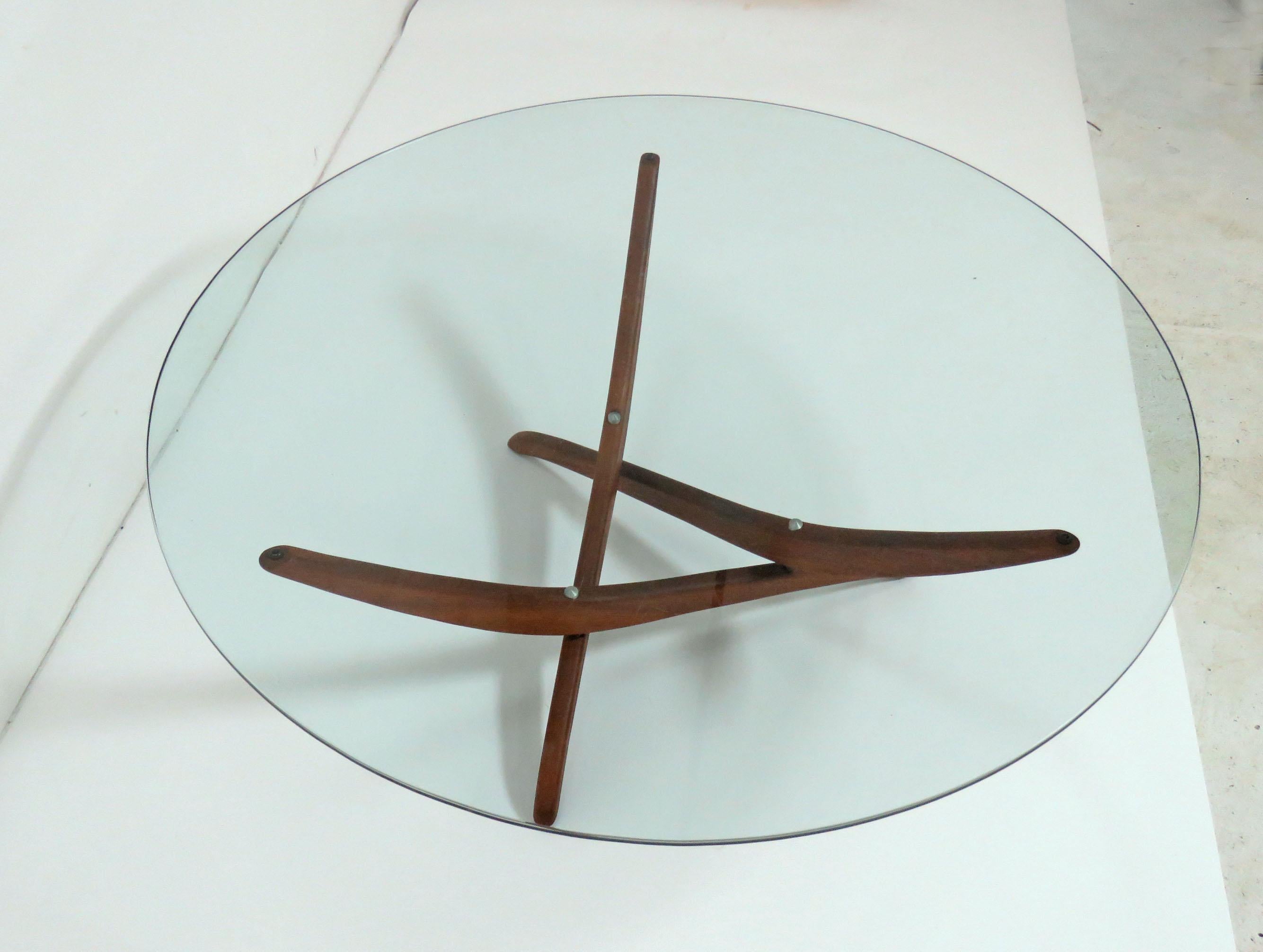 Forest Wilson Sculptural Midcentury Coffee Table, circa 1960s In Good Condition In Peabody, MA