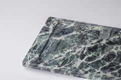 Forest - Modernes Tablett aus grünem Alpenmarmor