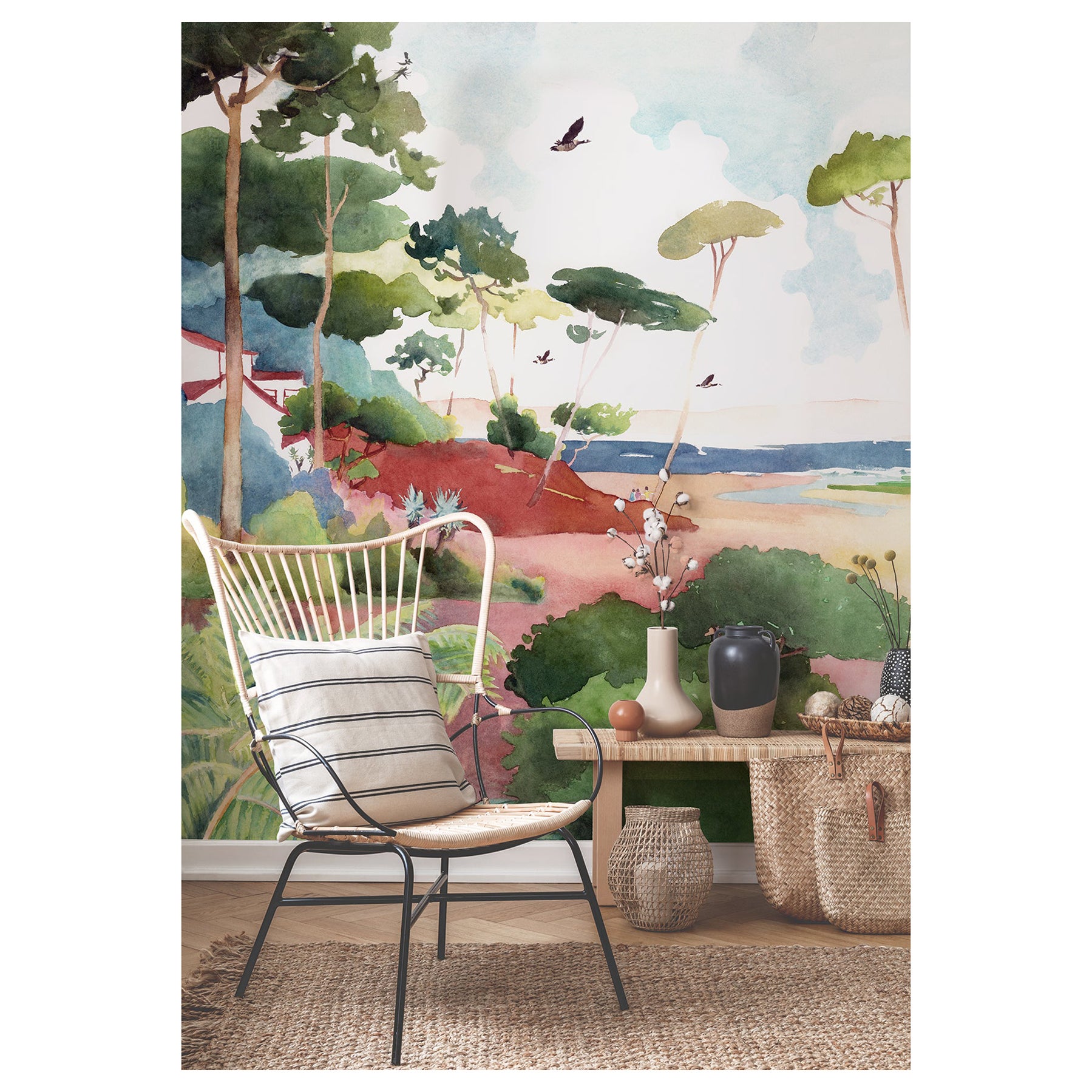 Forêt, Customizable, Digital Printing, Mural Decor, Isidore Leroy For Sale