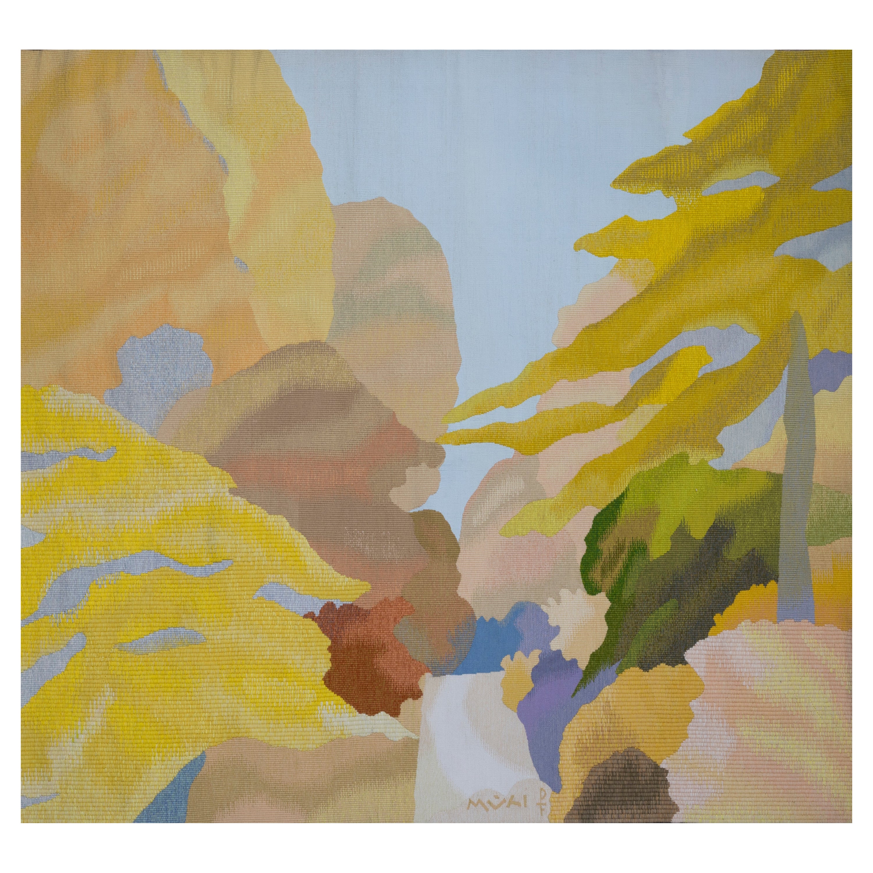 Foret en Automne, arazzo della Maison Pinton, da un quadro di Roger Mühl in vendita