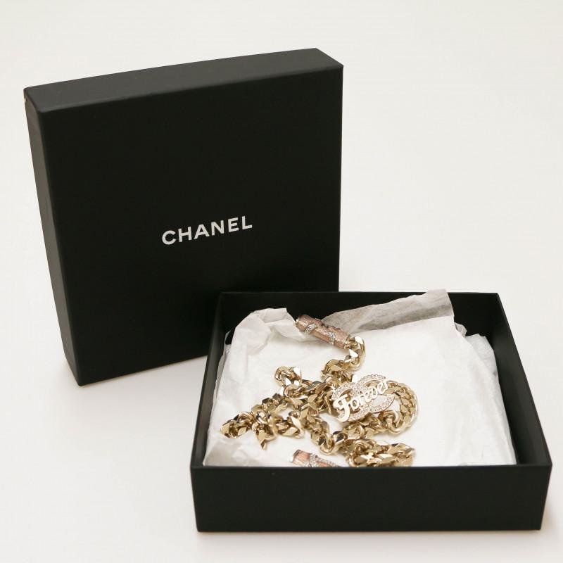 Sautoir rosa e oro Chanel Forever in vendita 1