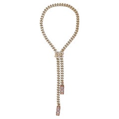 Sautoir rosa e oro Chanel Forever