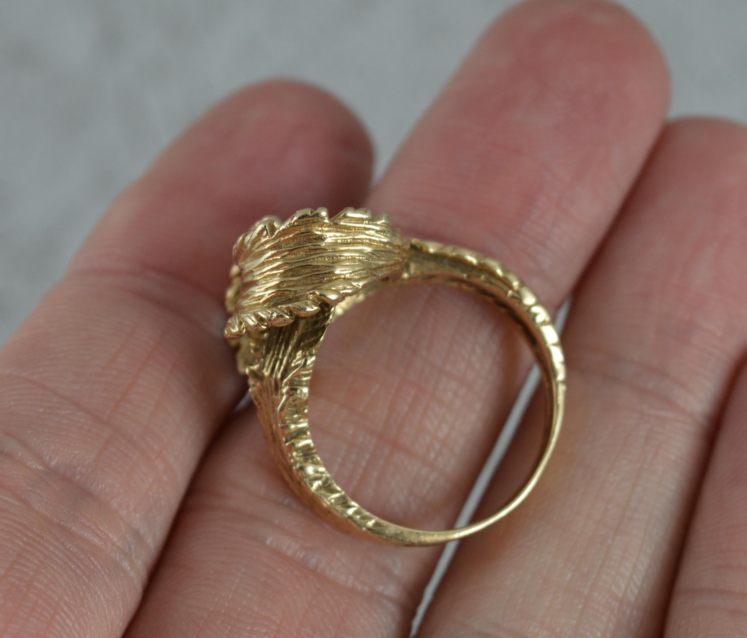 Forever Eternity Rope Knot Pattern 9 Carat Gold Ladies Ring In Excellent Condition In St Helens, GB