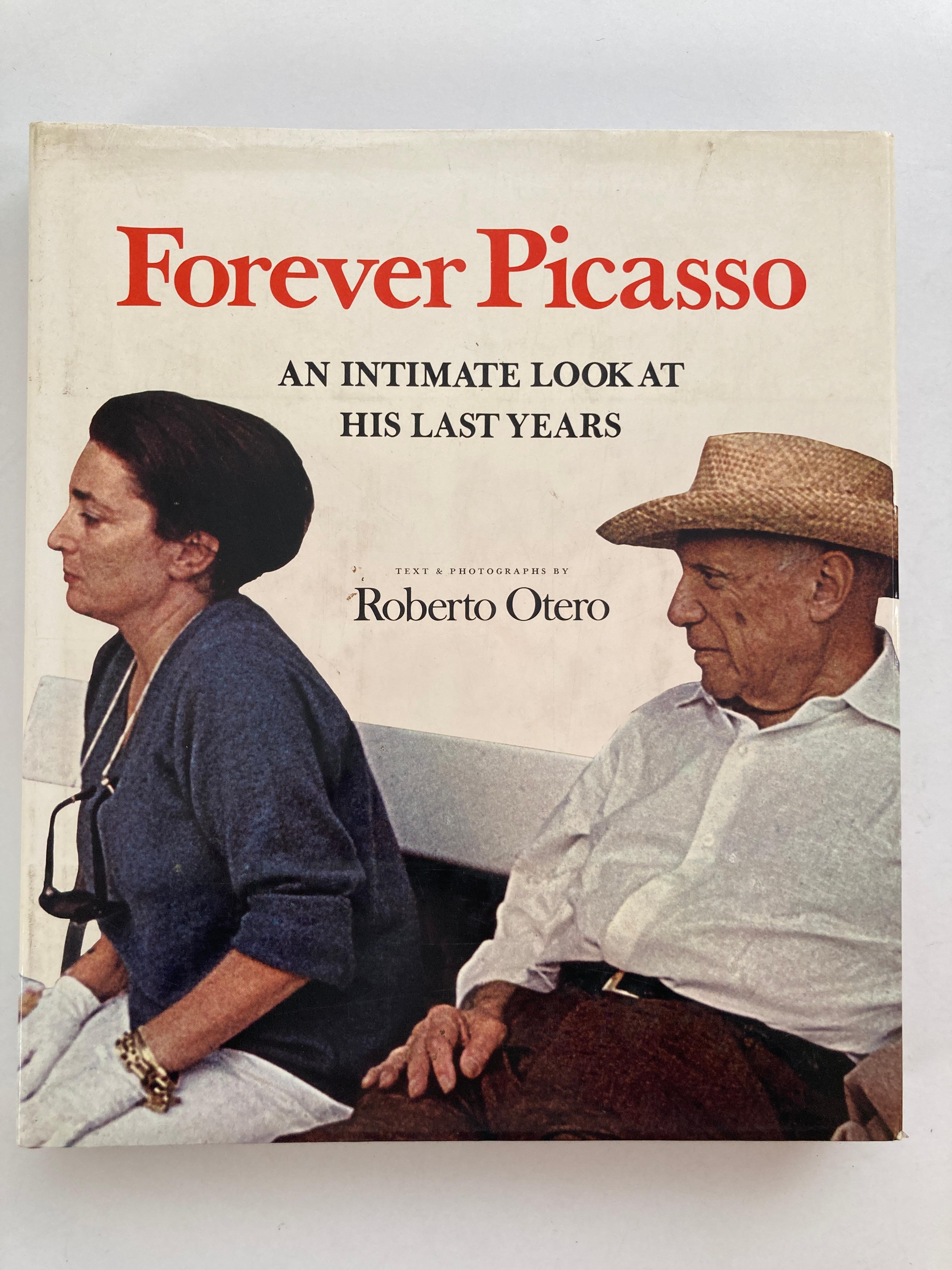 Forever Picasso: An Intimate Look at His Last Years Book
Hardcover. First American edition. Quarto. 197pp.
January 1, 1974
by Roberto Otero (Author)
Title: Forever Picasso: An Intimate Look at His ...
Publisher: New York: Harry N.