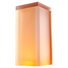 Forever Studio Pink & Orange Flat Lamp, North America Resin lamp in tones of pin