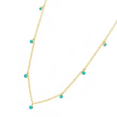 Collier forgé Arizona Turquoise Or 18k