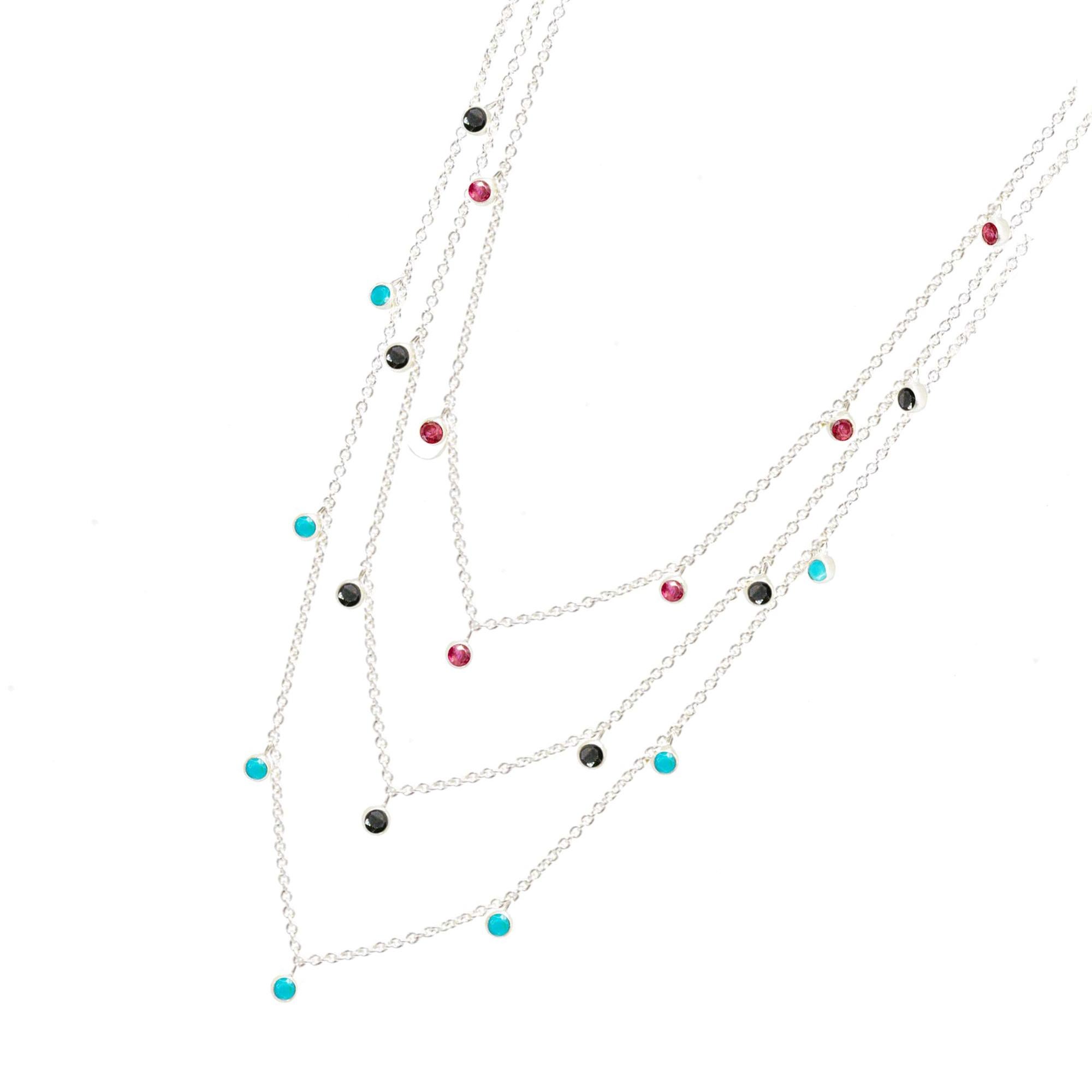 black spinel necklace tiffany