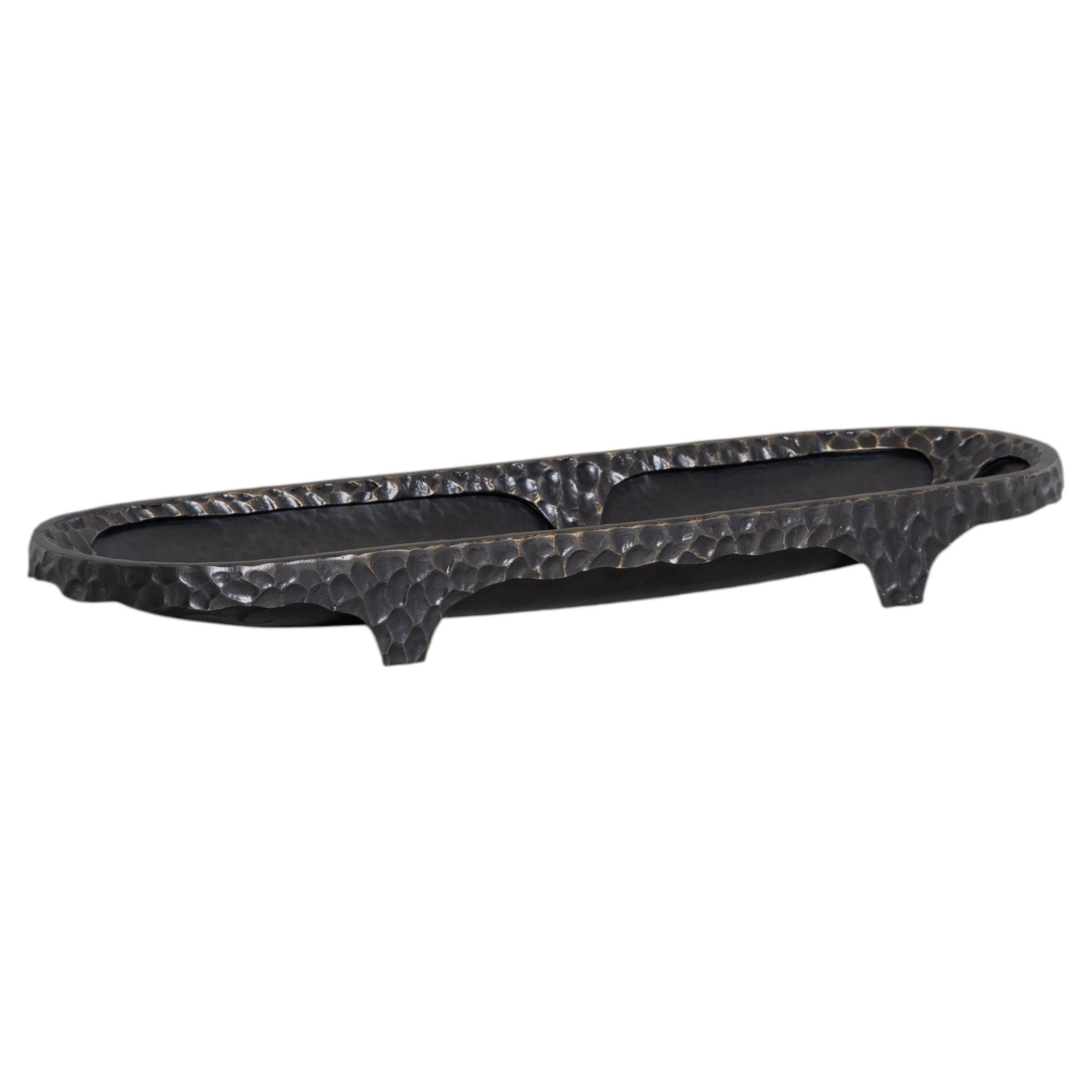 Forged Bowl Large in Brass, Viya by Vikram Goyal