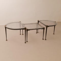 forged bronze coffee tables by Lothar Klute