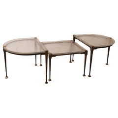 forged bronze coffee tables by Lothar Klute