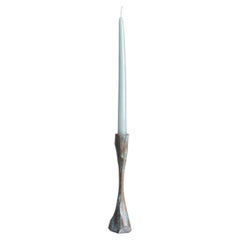 Forged Candle Holder Medium in Brass, Viya by Vikram Goyal