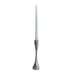 Forged Candle Holder Medium in Brass, Viya by Vikram Goyal