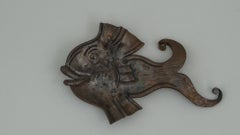 Cendrier en fer forgé en forme de poisson, Vienne, vers les années 1960