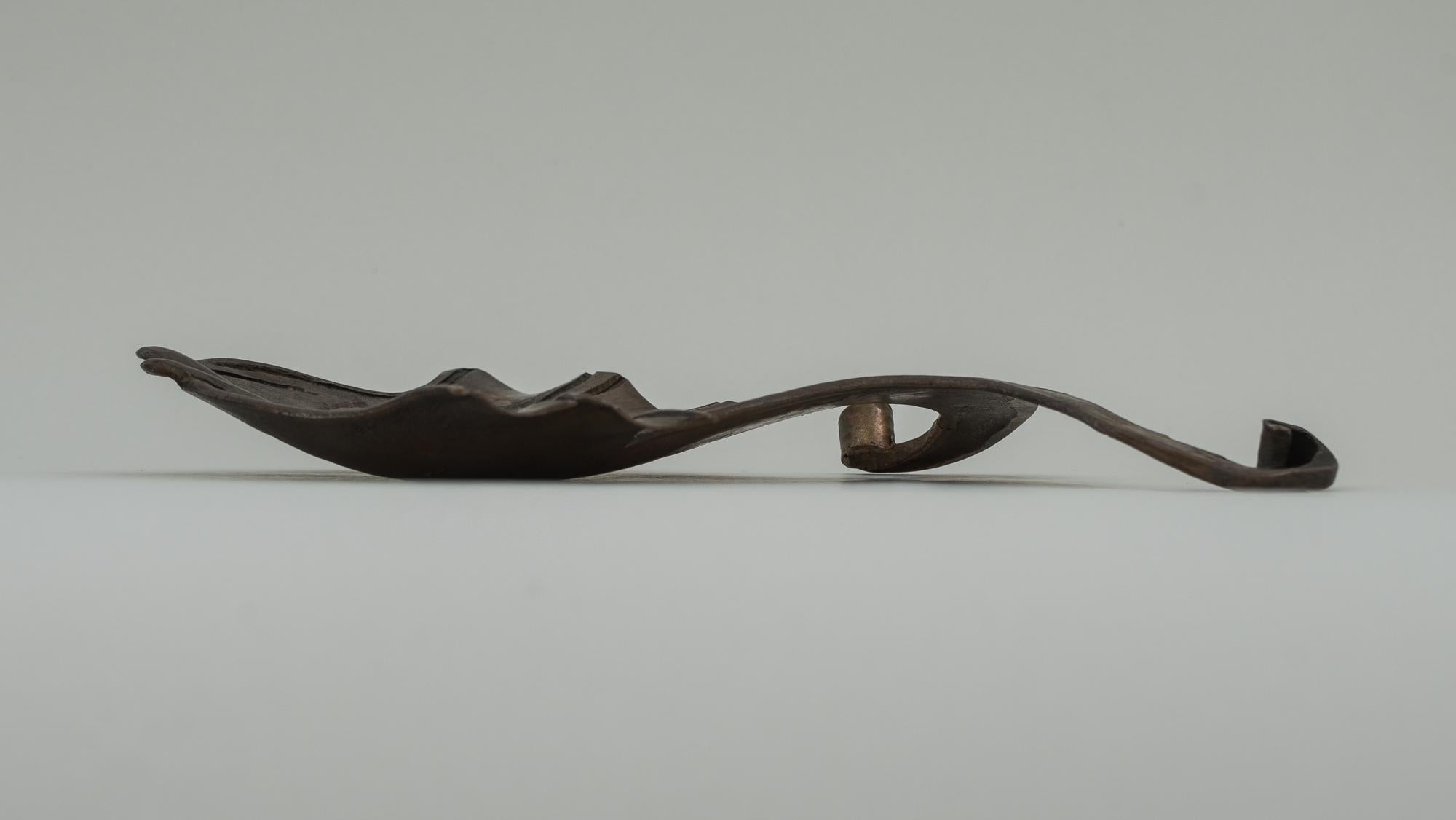 Forged Iron Ashtray in Shape of a Fish, Vienna, circa 1960s In Good Condition For Sale In Wien, AT