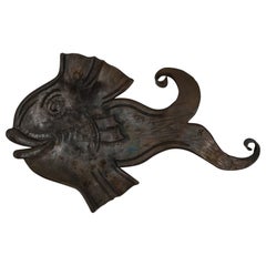 Forged Iron Ashtray in Shape of a Fish, Vienna, circa 1960s
