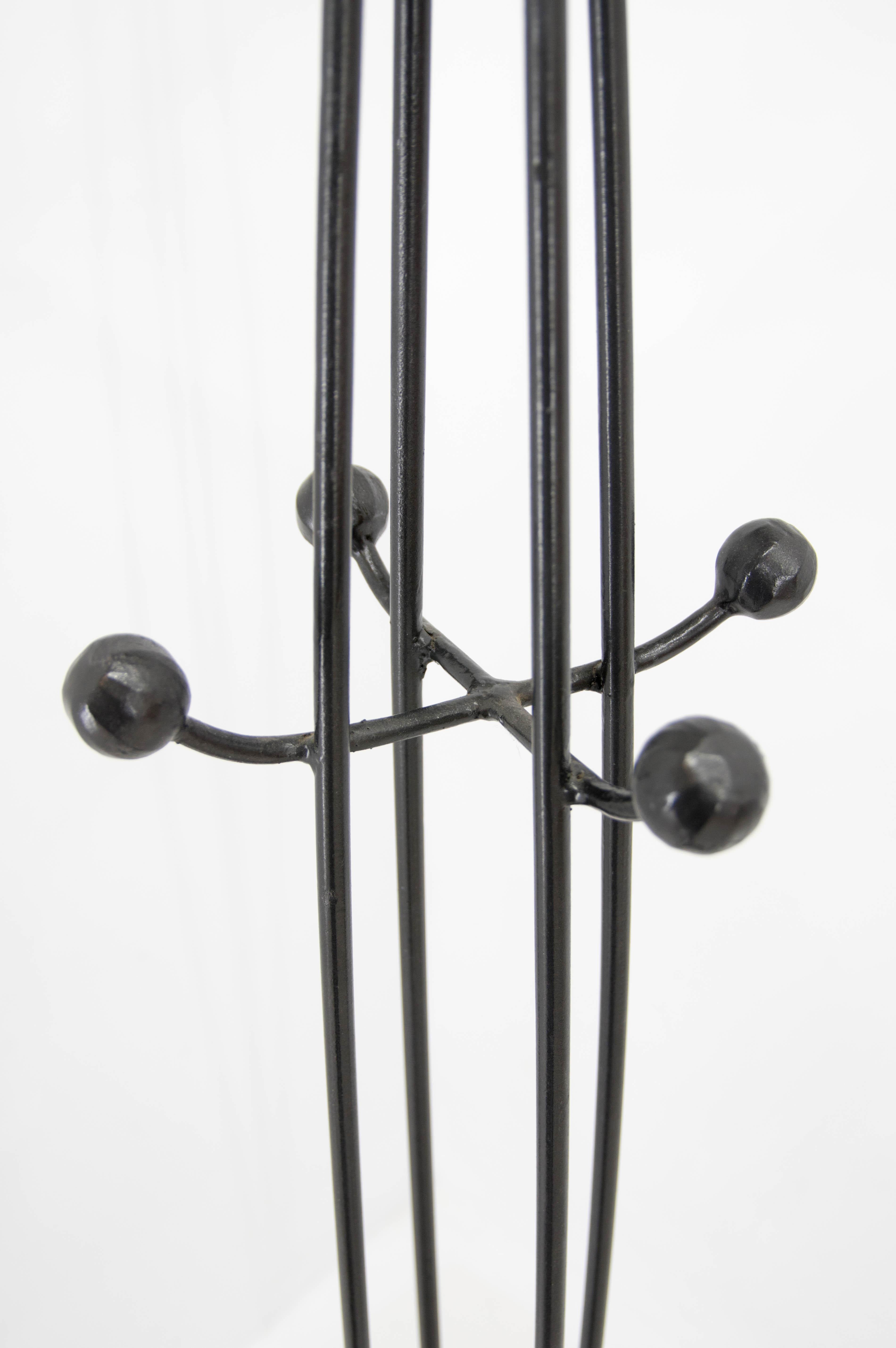 Forged Iron Coat Stand, Italy, 1980s In Good Condition For Sale In Praha, CZ