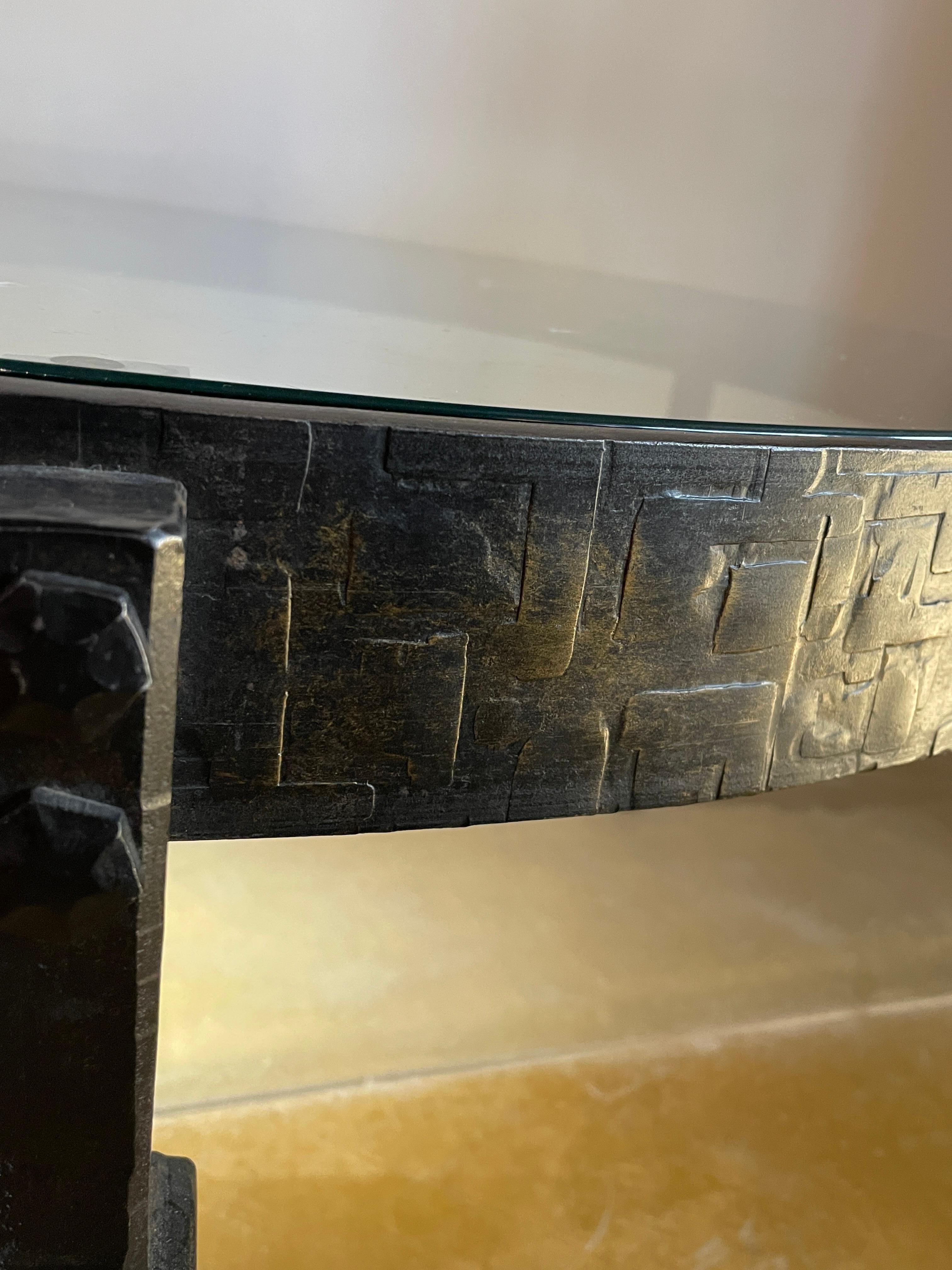 Fin du 20e siècle Table basse en fer forgé, France, 1970. en vente