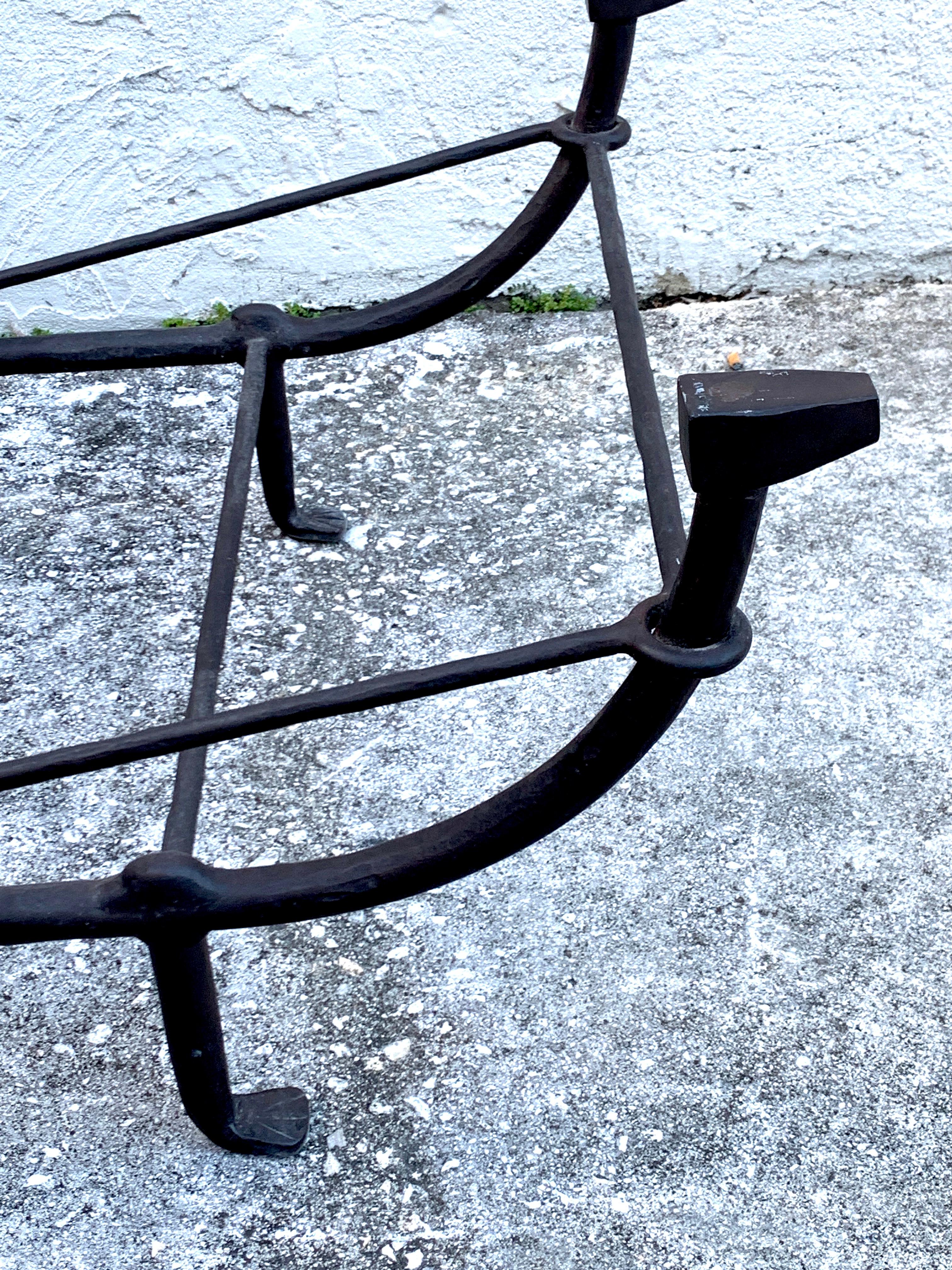 Forged Iron Coffee Table in the Style of Giacometti 2